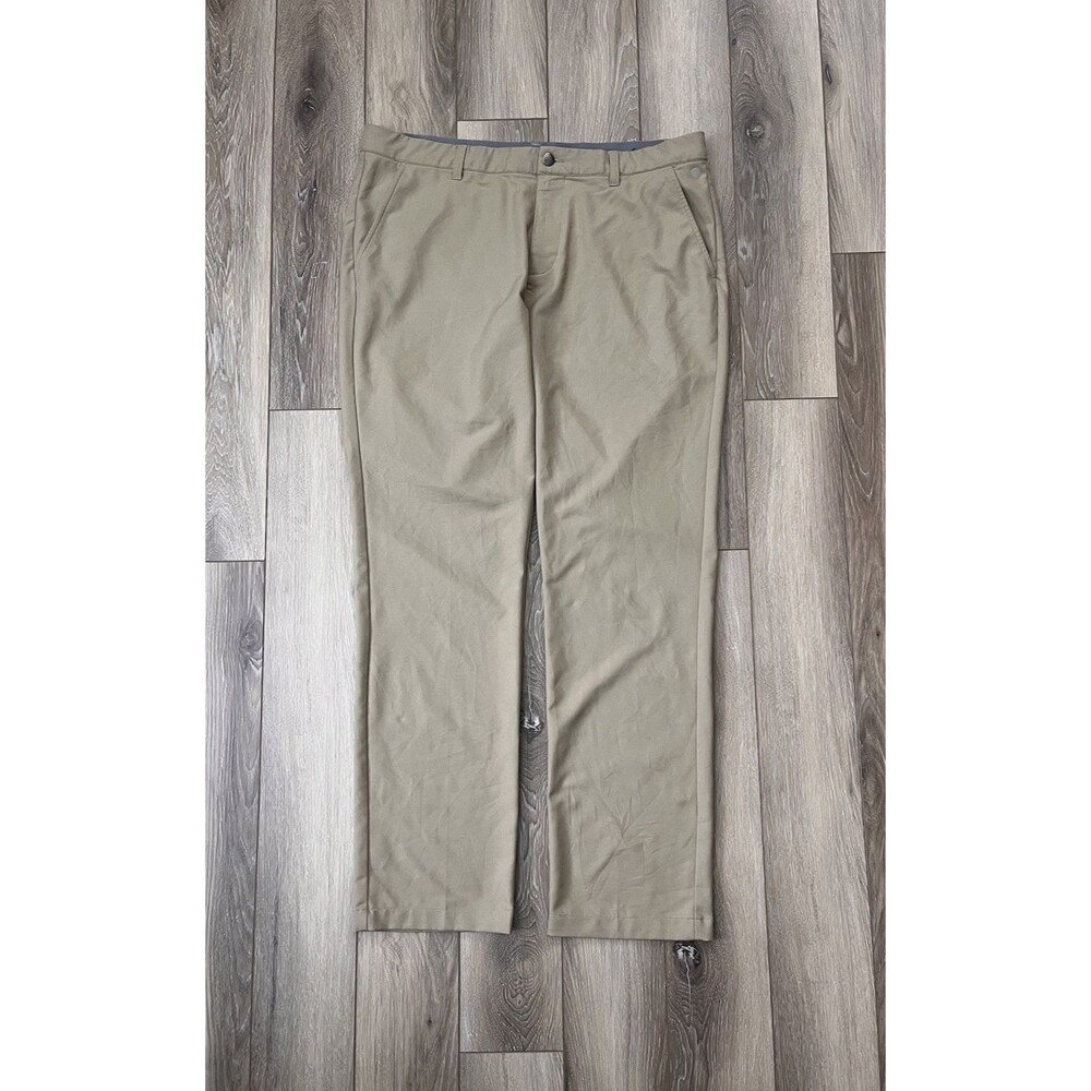 Adidas Aeroready Mens Sz 36” x 32” Beige Performance Stretch Chino Pants Golf